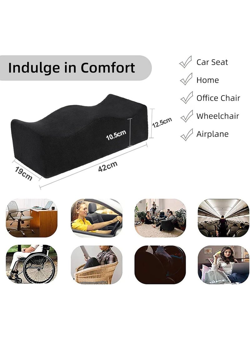 RION BBL Pillow After Surgery for Sitting | Post Butt Surgery Recovery Seat Cushion with Drawstring Bag | High-Density Foam Support for Car, Home and Office – Black - Image 3